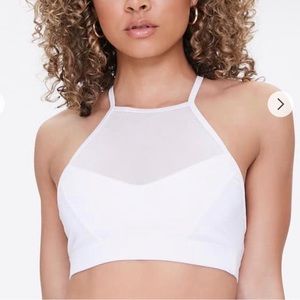 4/$15 Forever 21 mesh sports bra crop top